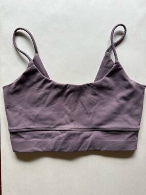 Scoop-Front Sports Bra in Dusty Mauve